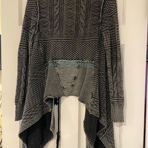 Cardigan black and grey